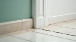 Wykończenie płytek przy ścianie